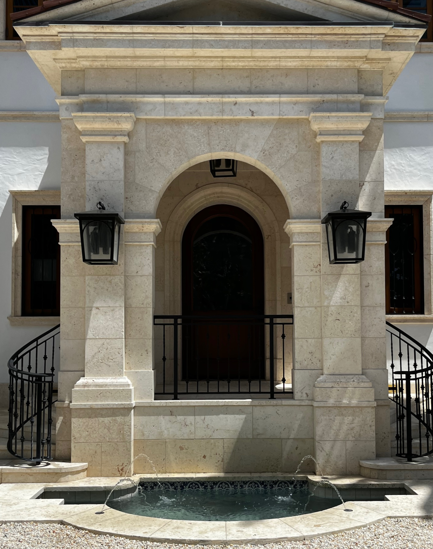 Natural Stone entry palm beach florida